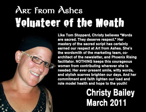 Click on the photo to read more about Christy.