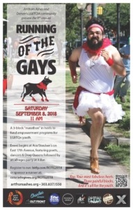 Running of the Gays flyer