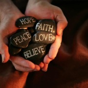 stones faith hope love